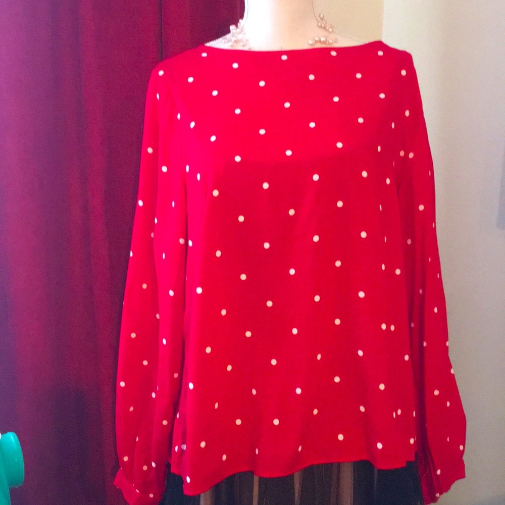 Polka dot blouse size 12